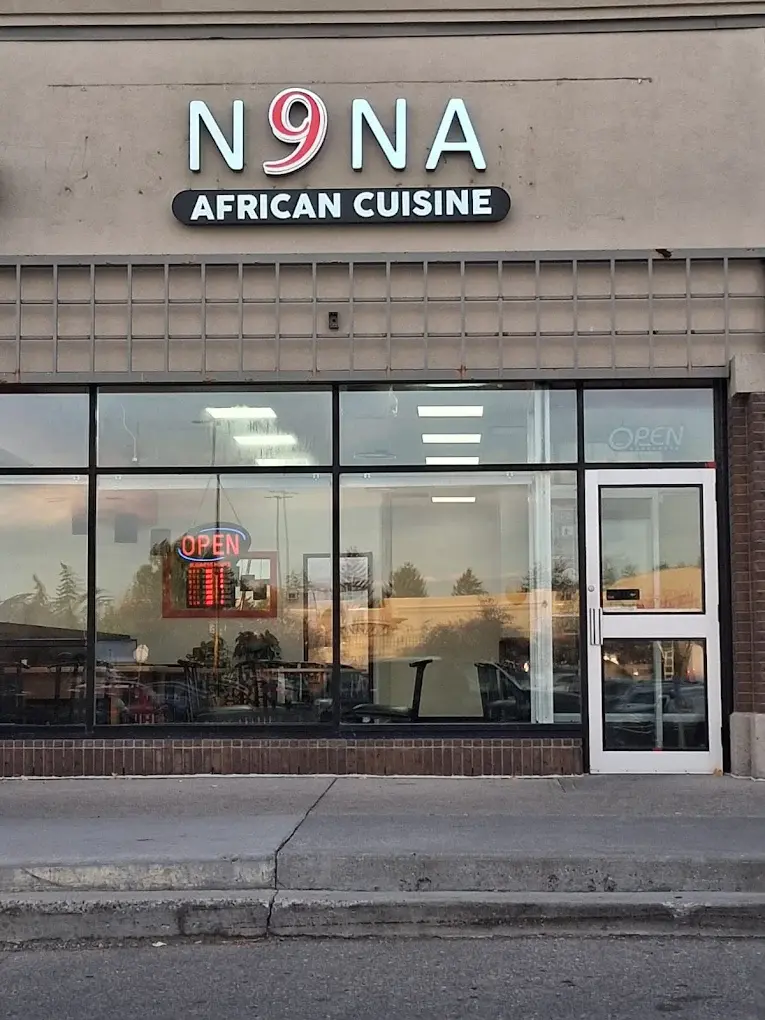 N9NA African Restaurant interior in Calgary NE at TransCanada Centre