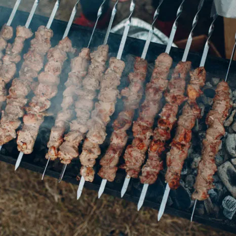 Suya at N9NA African cuisine Calgary NE - spiced skewered meat with smoky aroma